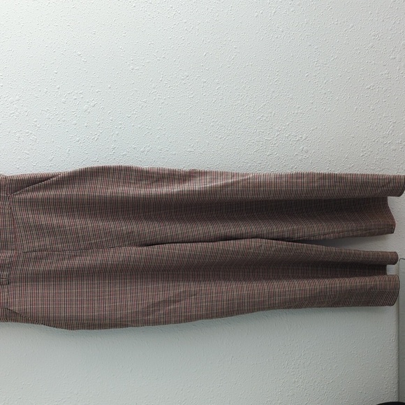 Gypsies & Moondust Jumpsuit Houndstooth Plaid Pockets Tan Academia Boho - Picture 4 of 11